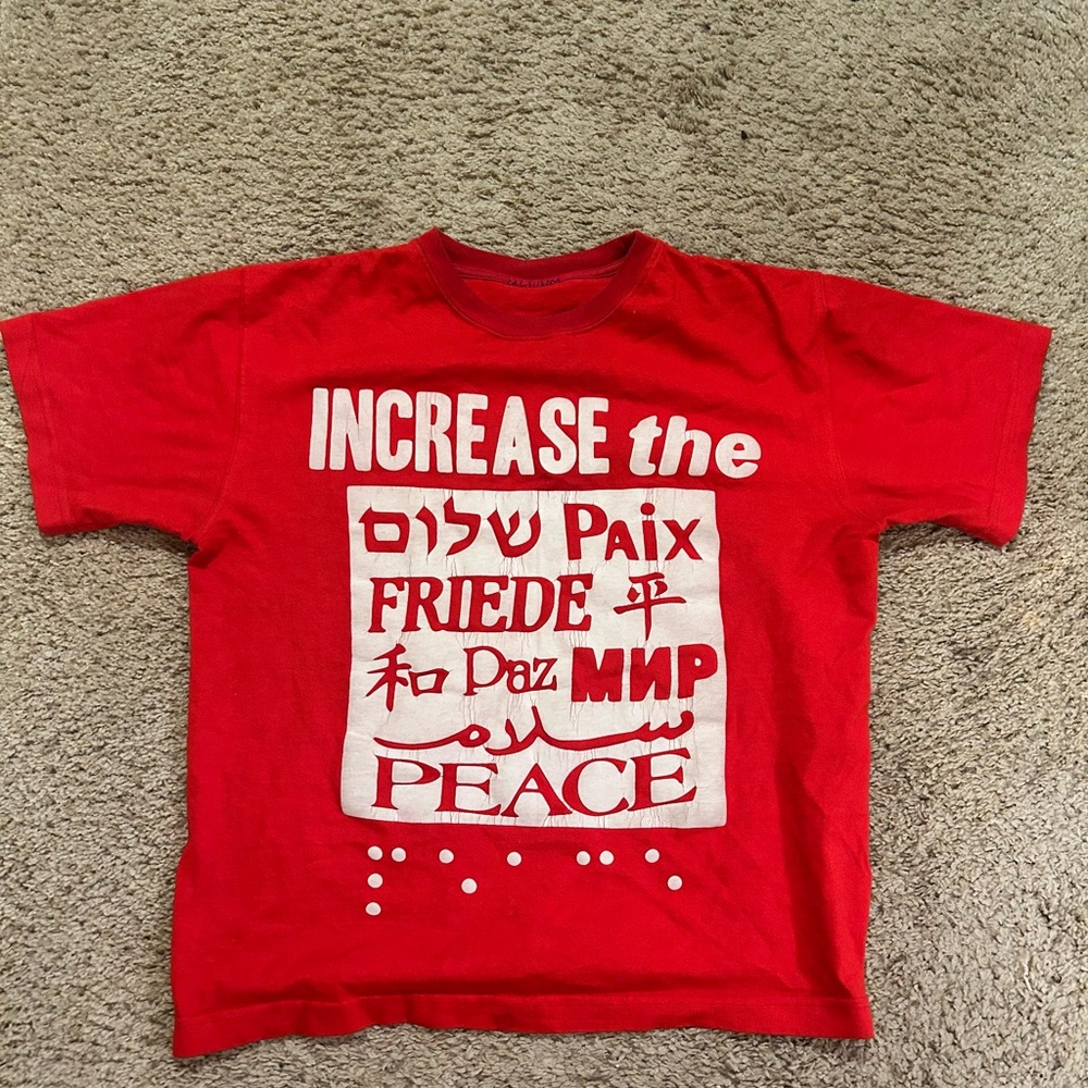 Red Peace Graphic T-Shirt